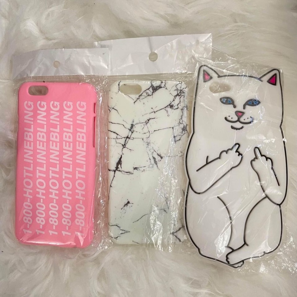 Brand New iPhone 6s phone case (cat, ripndip, marble, drake hot line bling)